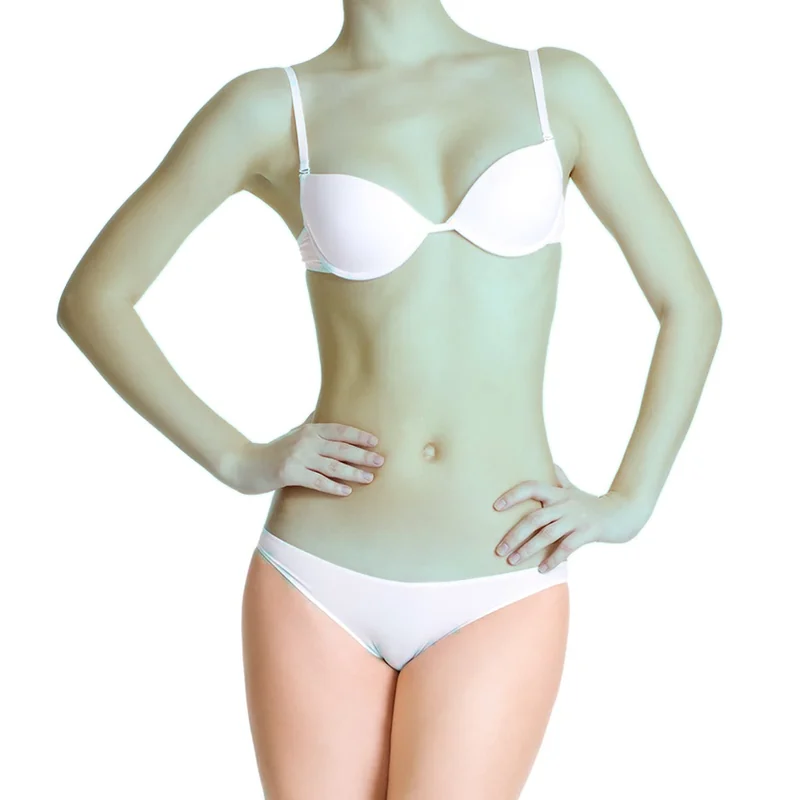 Upper Body subscription: the marked area is covered