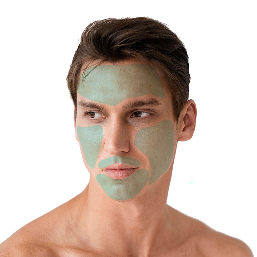 Full Face treatment area for men